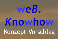 Konzept der Webseite