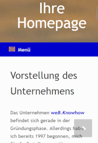 Responsive Design auf SmartPhone